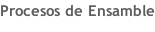 Procesos de Ensamble